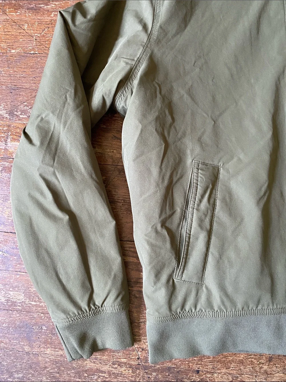 Men's Banana Republic Olive Green Bomber Jacket Size MD